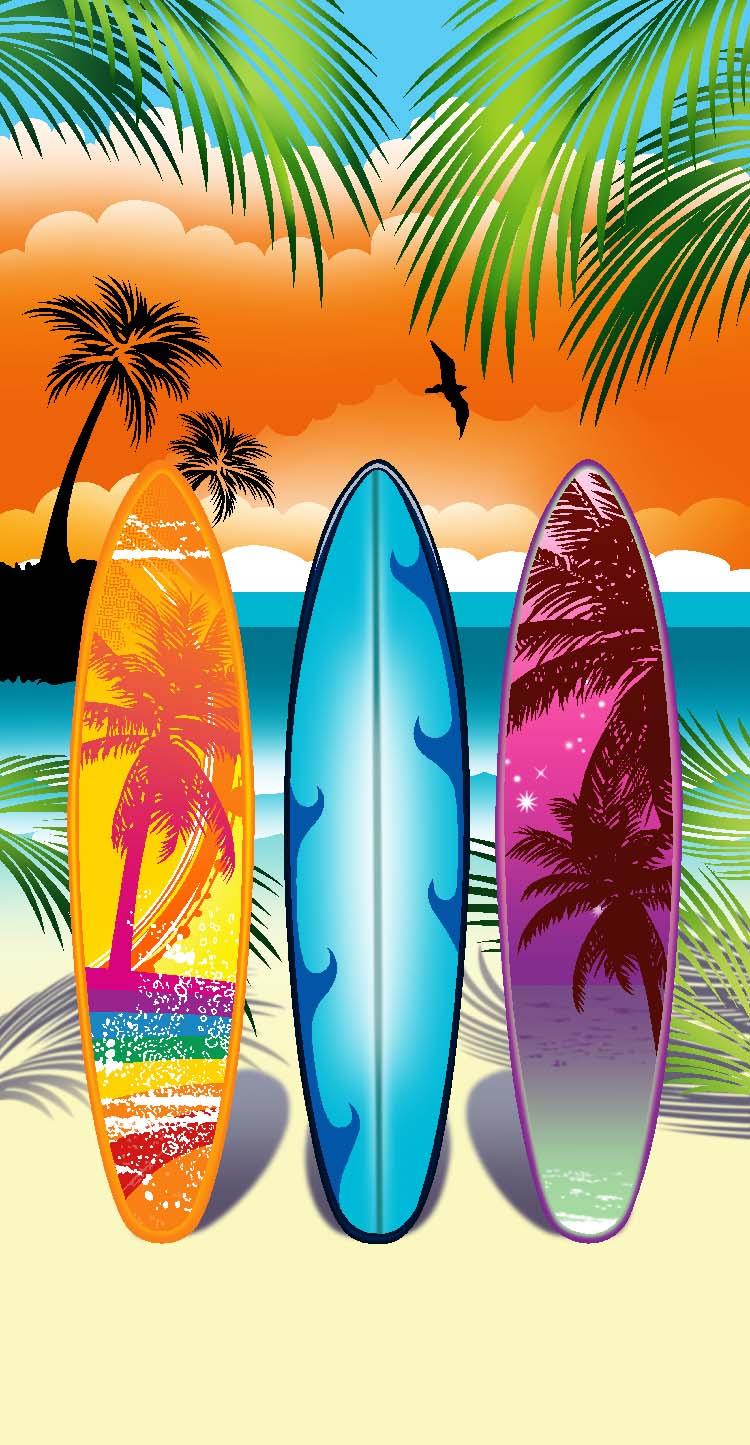 SURFING FANTASY BEACH TOWEL